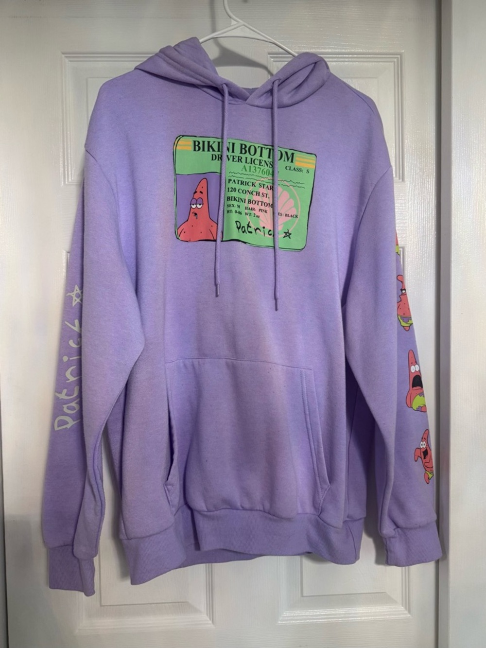 Nickelodeon Lavender Patrick Star Crewneck Hoodie Sweatshirt